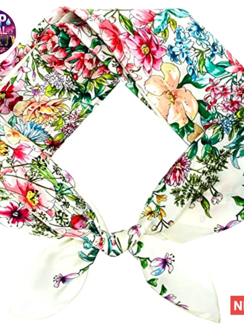 100% Silk Head Scarf 27